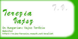 terezia vajsz business card